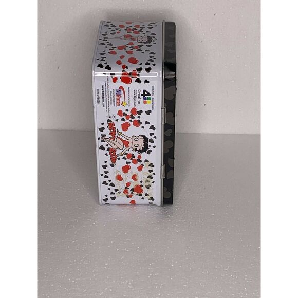 Betty Boop Tin Lunch Box Pudgy Dog NJ Croce Co. Black Red #26636 Collectible - Picture 5 of 8